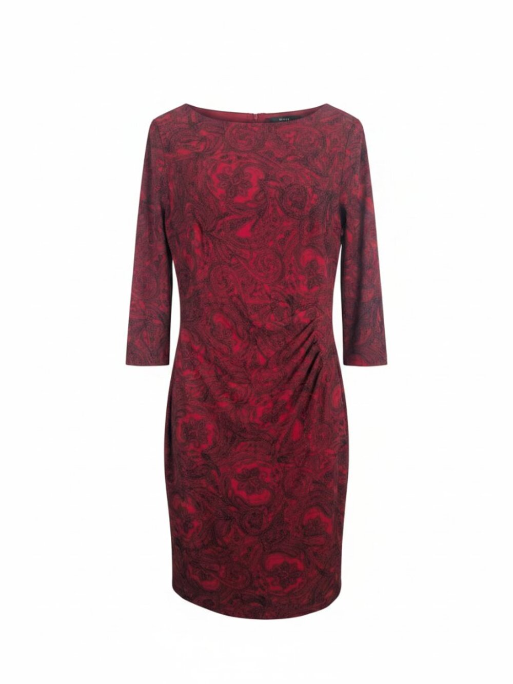 Lauren Ralph Lauren Ruby Red Paisley Dress | Sz 10 | Cocktail Wedding Event